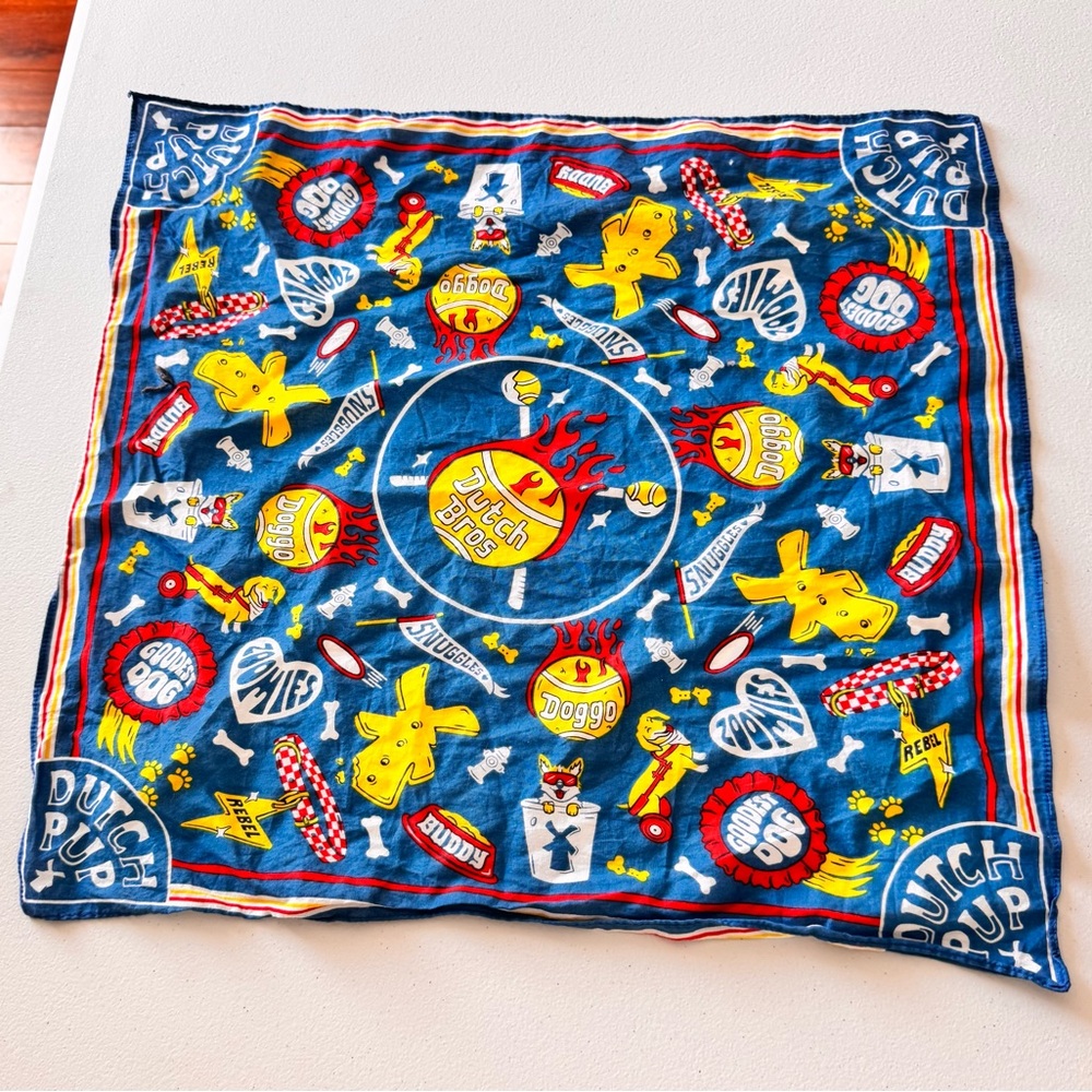 Dutch Bros Dog Theme Bandana x2